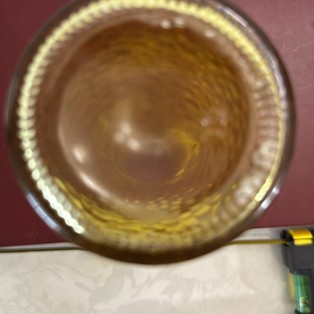 3/$22
Vintage Yellow Textured Glass Vase/Glass Decanter/Carafe/Genie Bottle 6“ - Picture 4 of 5